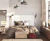 Hoofdeinde Kalmia Boucle Wit 180 - H120 cm