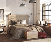 Hoofdeinde Kalmia Taupe 140 - H120 cm