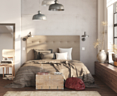 Hoofdeinde Kalmia Taupe 140 - H120 cm