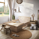 Bed Michigan Eik - 140x200 cm