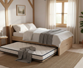 Matras Essential Oli voor uitschuifbed 90x190 cm – logeermatras voor de logeerkamer