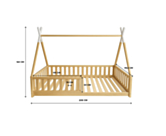 Lit tipi sacha 90x190 cm 
lit cabane 
Lit enfant 
Lit bébé 