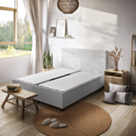 Bed met Opbergruimte Alpha Lichtgrijs - 140x200 cm
