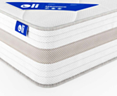 Aerovisco traagschuim pocketvering matras 90x200 cm 