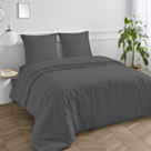 Hoeslaken Percale Donkergrijs 35 - 140x190 cm