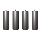 Set van 4 Cilindrische Metaal Poten - H20 cm