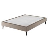 Bedbodem Calla Deco Taupe - 140x200 cm