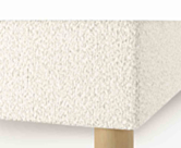Bedbodem Cosmos Deco Boucle Wit - 90x190 cm