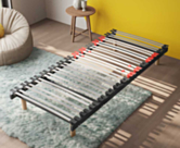 Matelas mousse HR sommier flex max fixe 