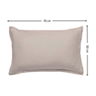 Kussensloop satijn Beige - 50x70 cm
