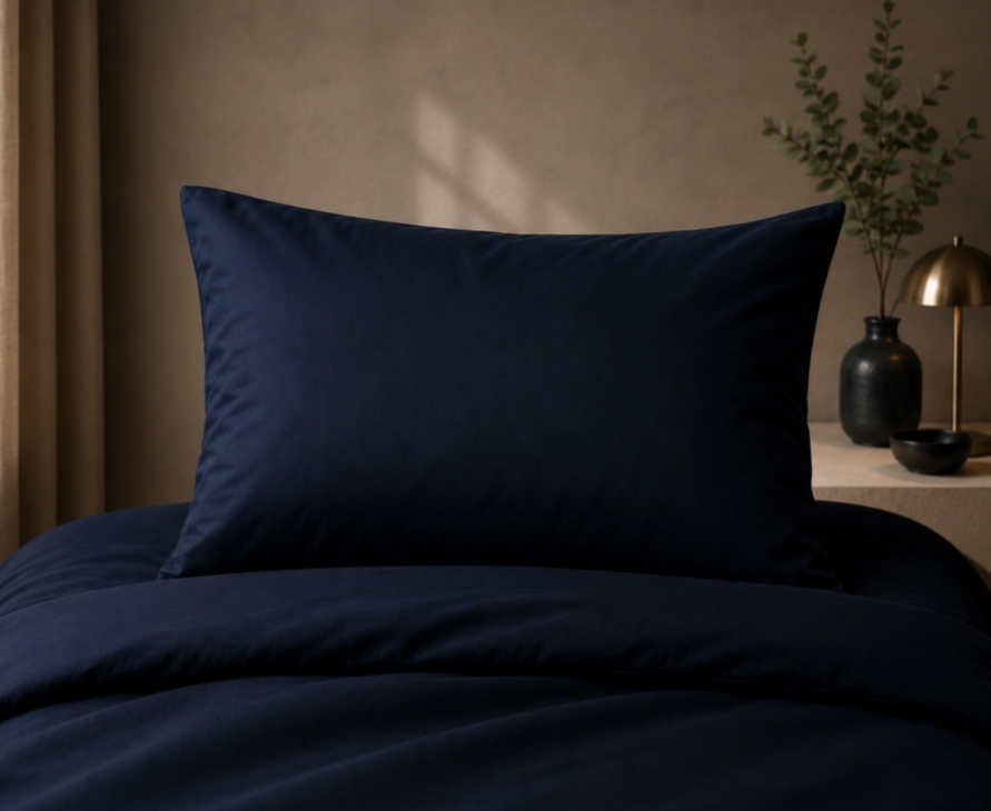 Kussensloop - Satijn 120 draden - Midnight - 50x70 cm