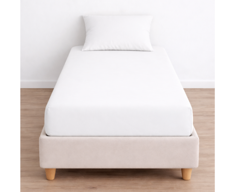 Hoeslaken 100% katoen Wit - Hoogte 25 - 80x200 cm