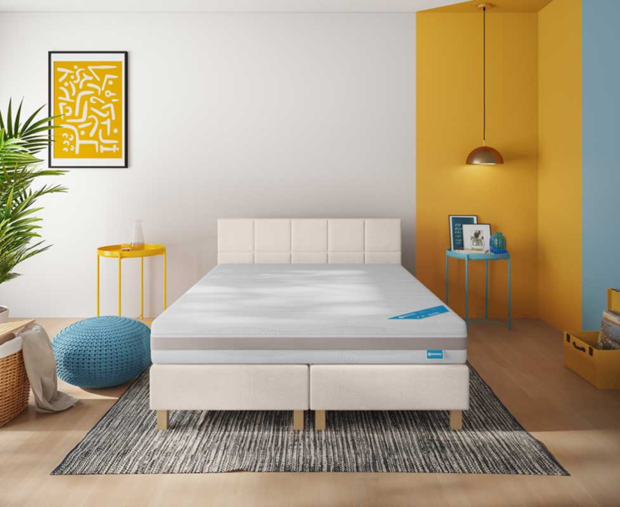 Boxspring Coventry Merlot Ecru - 140x190 cm