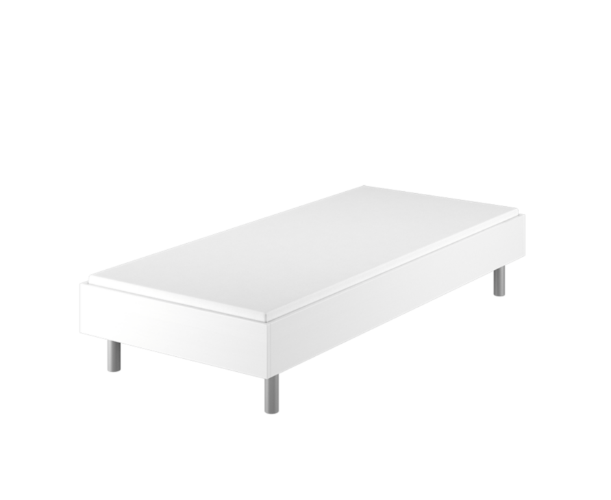 Bed German Blanc - 90x190 cm