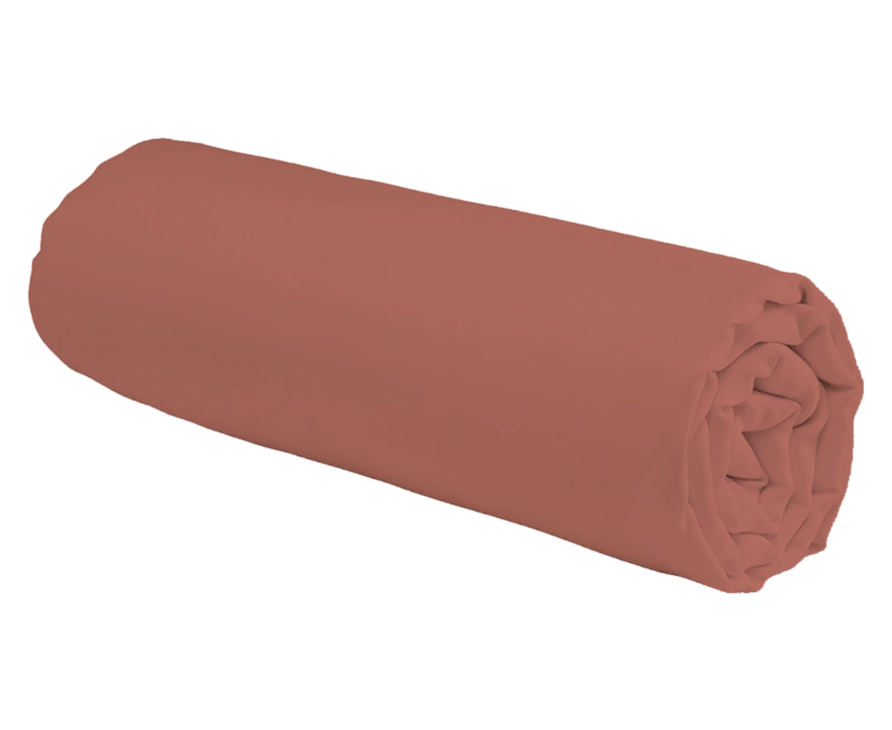 Hoeslaken Katoen Terracotta Bonnet 30 - 200x200 cm