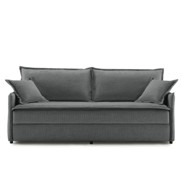 Slaapbank Scandinavia Donker Grijs - 140x190 cm
