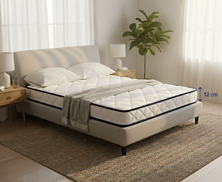 Matras Essential Oli 140x190 cm – dikte 12 cm – stevig comfort – HR-schuim voor tweepersoonsbed