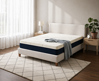 matelas Aurore 200x200 cm ressorts ensachés confort équilibré vue principale