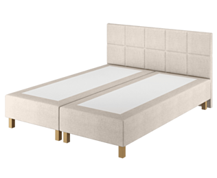 Boxspring Dayton Merlot Ecru - 90x190 cm
