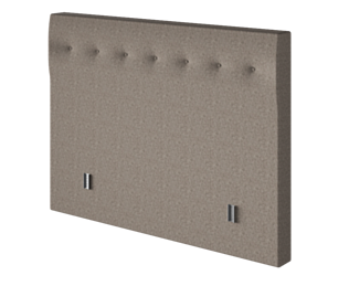 Hoofdeinde Kalmia Taupe 200 - H120 cm