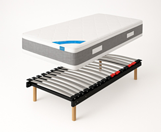 Ensemble matelas Jungle, sommier flex max 