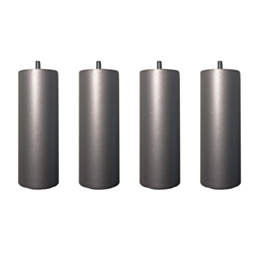 Set van 4 Cilindrische Metaal Poten - H20 cm