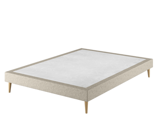 Bedbodem Cirse Deco Beige - 140X190 cm