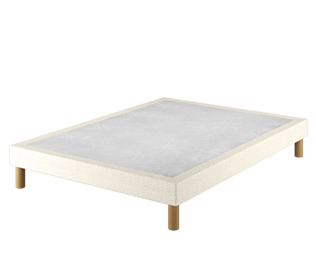 Bedbodem Calla Deco Boucle Wit - 160x200 cm