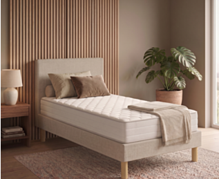 Beddengoedset Leon beige - 90 x 200 cm 