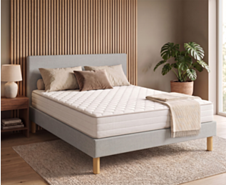 Beddengoedset Leon grijs - 140 x 200 cm 