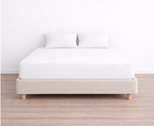 Hoeslaken 100% katoen Wit - Hoogte 25 - 180x200 cm