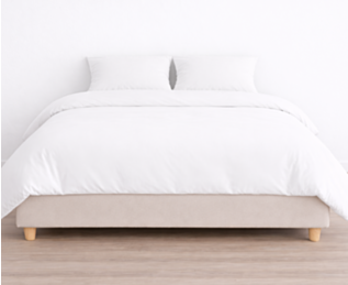 Dekbedovertrek 100% katoen Wit - hoogte 25 - 220x240 cm