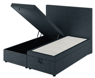 Bed met Opbergruimte Cassia Blauw - 90x200 cm