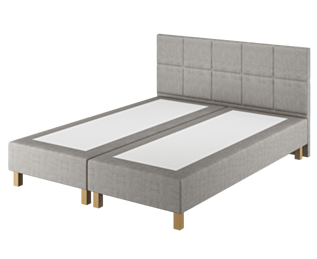 Boxspring Coventry Merlot Gris  - 90x200 cm
