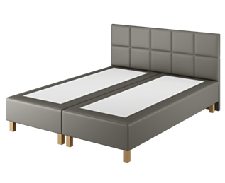 Boxspring Dayton Cabernet Antraciet - 90x190 cm