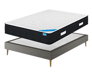 Set Ebene / Cosmos Deco Grijs - 140x200 cm