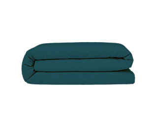 Dekbedovertrek Katoen Petrole - 140x200 cm