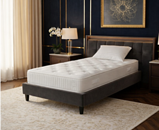 Matelas Hybride 
Matelas mousse à mémoire de forme 
Matelas 90x190 cm
Matelas ressorts ensachés
Surmatelas 