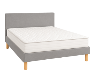 Beddengoedset Leon grijs - 140 x 200 cm 