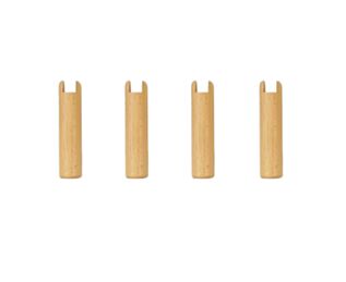 Set van 4 Sedac Blanke Lak Poten - H22 cm