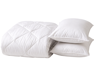 Pack sommeil 
2 oreillers + couette
Fabrication française 