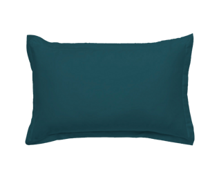 Kussensloop Katoen Petrole - 40x60 cm