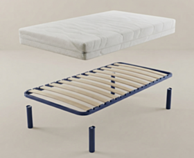 Set Ligo-matras / lattenbodem met 20 latten - 90x200 cm