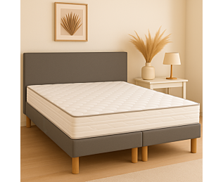 Ensemble literie Victor 140x200 
Sommier + matelas + tête de lit + pieds 