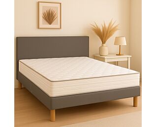 Ensemble Sofie, sommier + Tête de lit + matelas