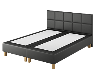 Boxspring Coventry Cabernet Zwart - 90x200 cm