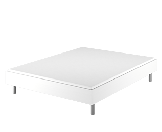 Bed German Blanc - 140x190 cm