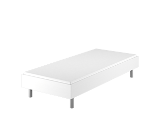 Bed German Blanc - 90x200 cm