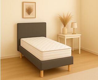Ensemble Sofie, sommier + Tête de lit + matelas