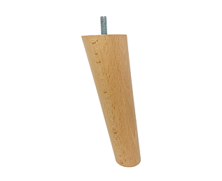 Set van 4  Spindels Blanke Lak Poten - H20 cm